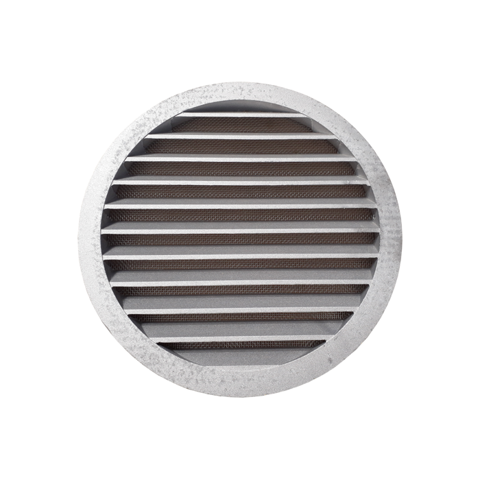 Grille ventilation 150mm ronde en Fonte d'Aluminium Haute Qualité