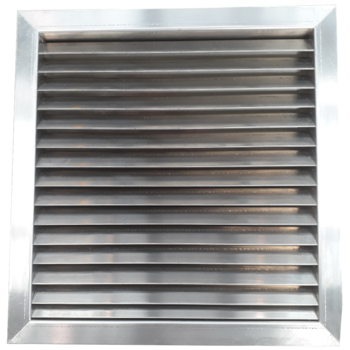 Grille de ventilation aluminium à chevrons - VIB - grilles de ventilation