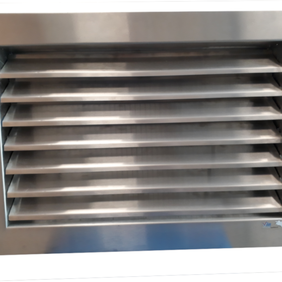 Grille à lames orientables inox