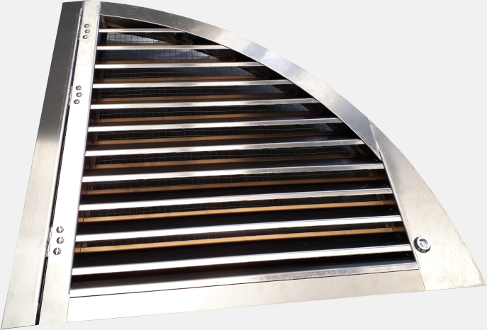 Grille de ventilation Inox au pas de 55 mm - VIB - grilles de